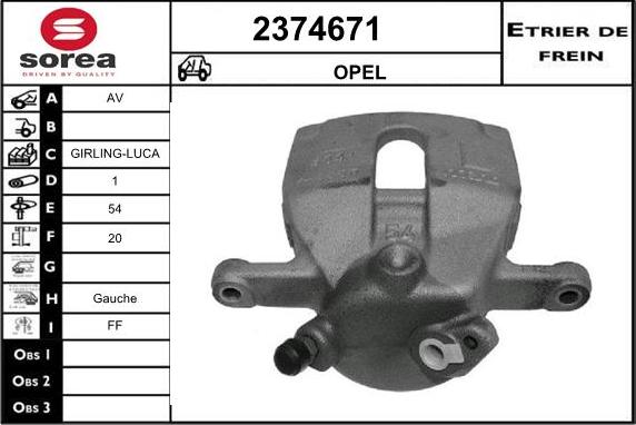 EAI 2374671 - Pinza freno autozon.pro