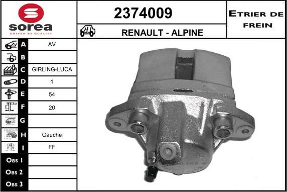 EAI 2374009 - Pinza freno autozon.pro