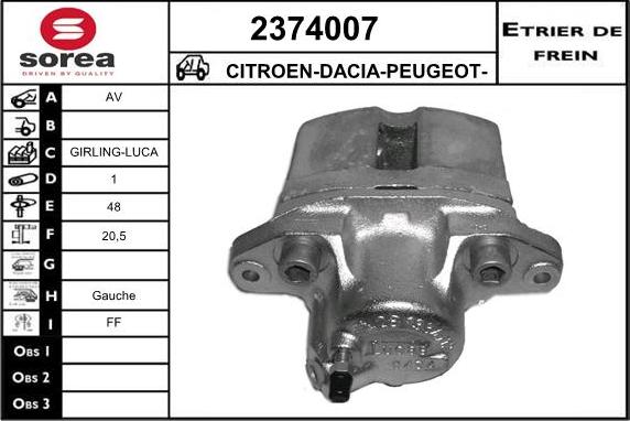 EAI 2374007 - Pinza freno autozon.pro