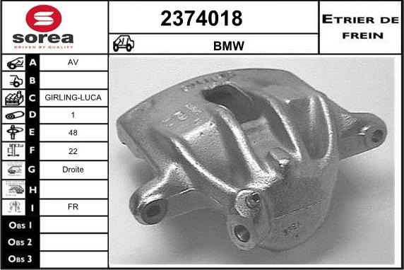 EAI 2374018 - Pinza freno autozon.pro