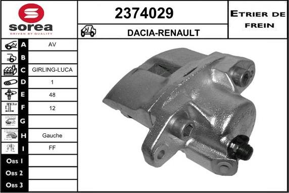 EAI 2374029 - Pinza freno autozon.pro