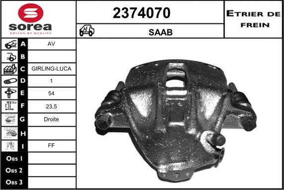 EAI 2374070 - Pinza freno autozon.pro