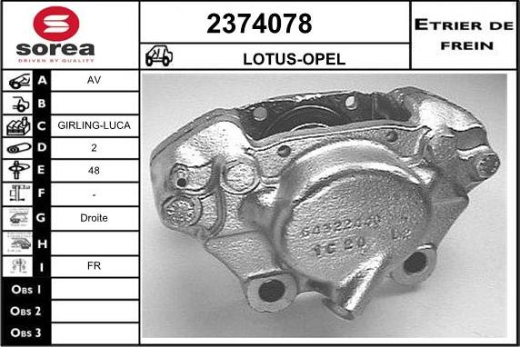 EAI 2374078 - Pinza freno autozon.pro