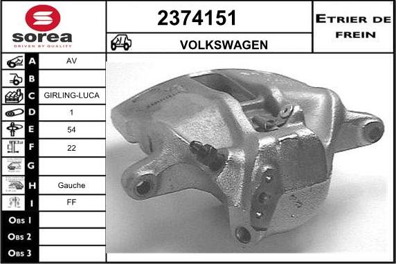 EAI 2374151 - Pinza freno autozon.pro