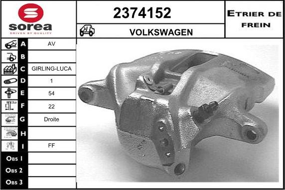 EAI 2374152 - Pinza freno autozon.pro