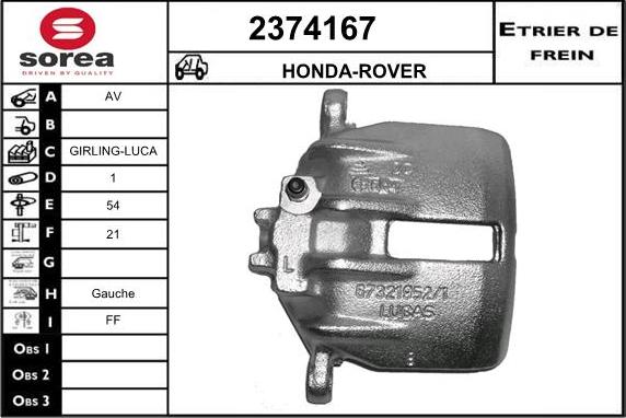 EAI 2374167 - Pinza freno autozon.pro