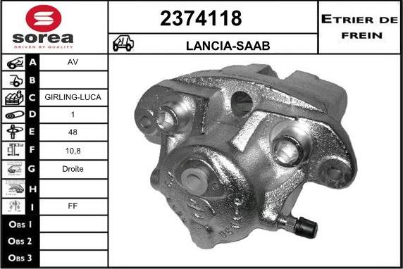 EAI 2374118 - Pinza freno autozon.pro