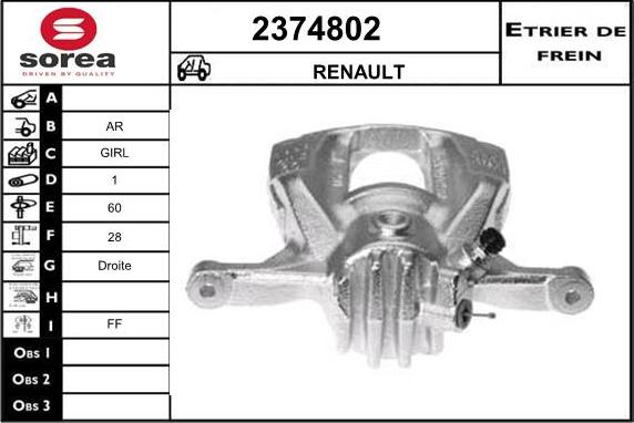 EAI 2374802 - Pinza freno autozon.pro