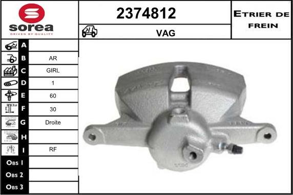 EAI 2374812 - Pinza freno autozon.pro