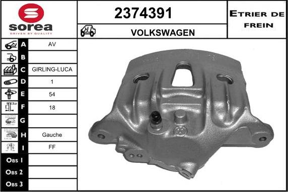 EAI 2374391 - Pinza freno autozon.pro