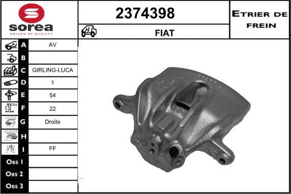 EAI 2374398 - Pinza freno autozon.pro