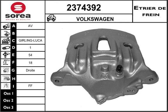 EAI 2374392 - Pinza freno autozon.pro