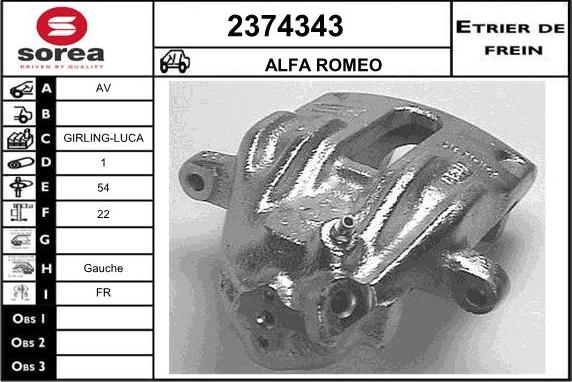 EAI 2374343 - Pinza freno autozon.pro