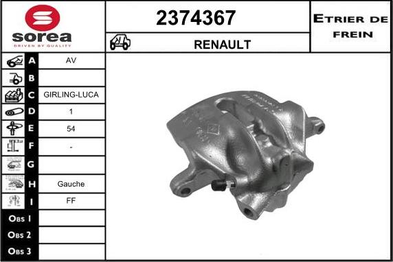 EAI 2374367 - Pinza freno autozon.pro