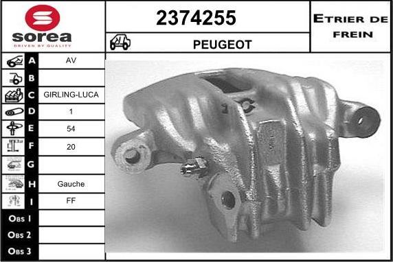 EAI 2374255 - Pinza freno autozon.pro