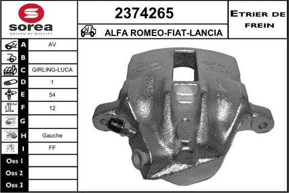 EAI 2374265 - Pinza freno autozon.pro