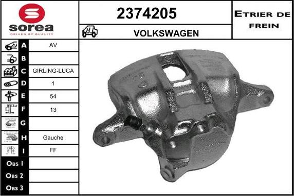 EAI 2374205 - Pinza freno autozon.pro