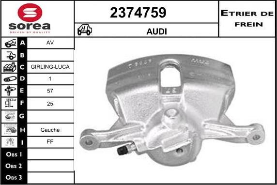 EAI 2374759 - Pinza freno autozon.pro