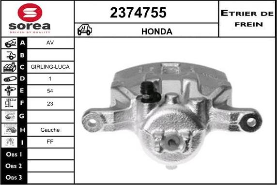 EAI 2374755 - Pinza freno autozon.pro