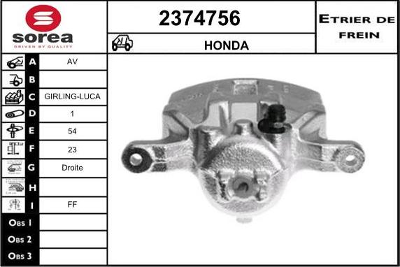 EAI 2374756 - Pinza freno autozon.pro