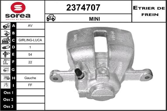 EAI 2374707 - Pinza freno autozon.pro