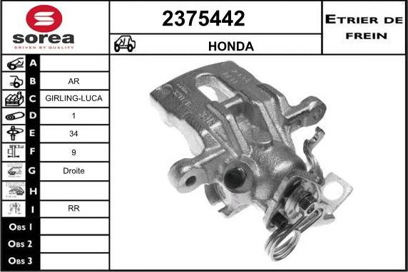 EAI 2375442 - Pinza freno autozon.pro