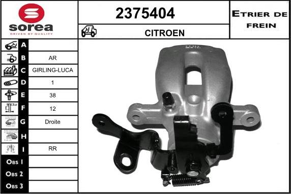 EAI 2375404 - Pinza freno autozon.pro