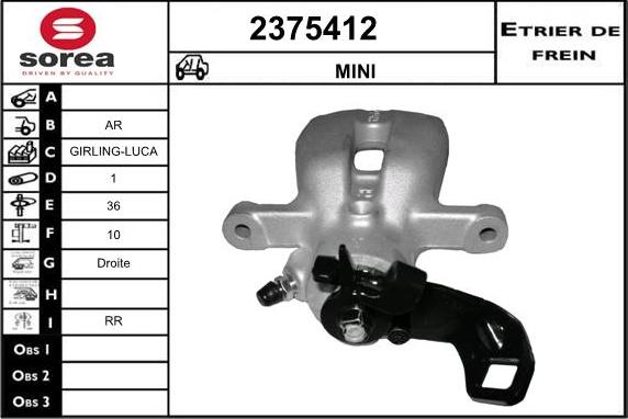 EAI 2375412 - Pinza freno autozon.pro