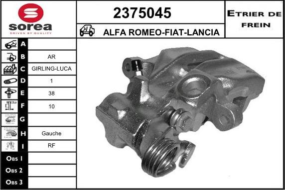 EAI 2375045 - Pinza freno autozon.pro