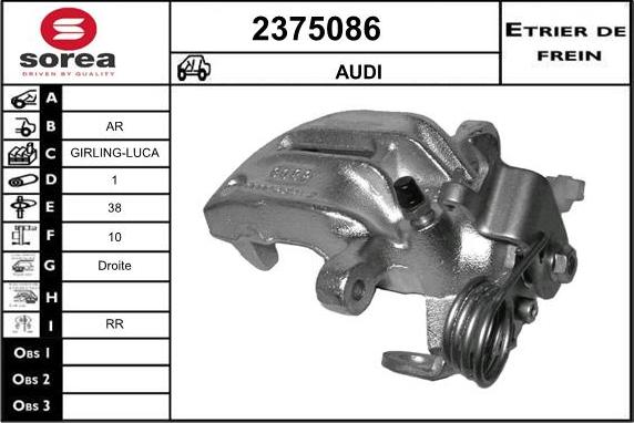 EAI 2375086 - Pinza freno autozon.pro