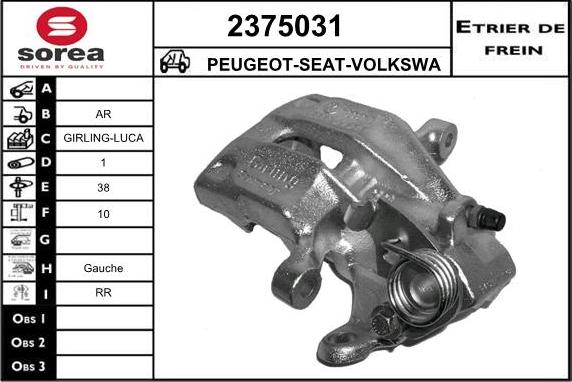 EAI 2375031 - Pinza freno autozon.pro