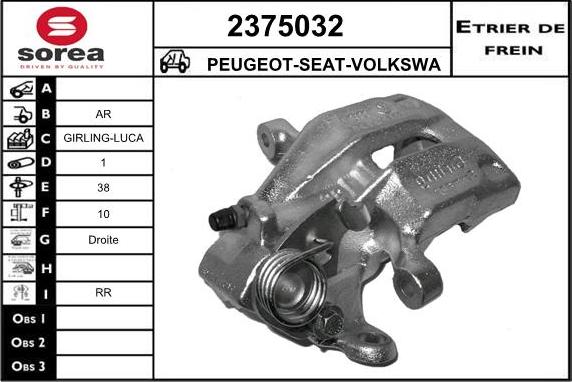 EAI 2375032 - Pinza freno autozon.pro