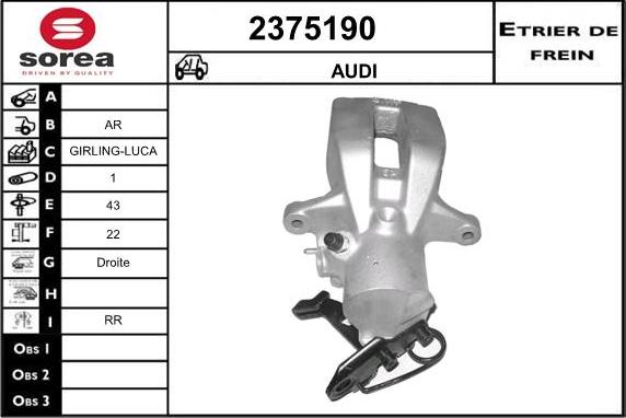 EAI 2375190 - Pinza freno autozon.pro