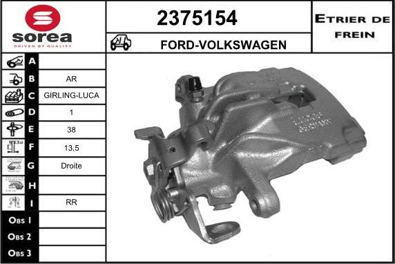 EAI 2375154 - Pinza freno autozon.pro