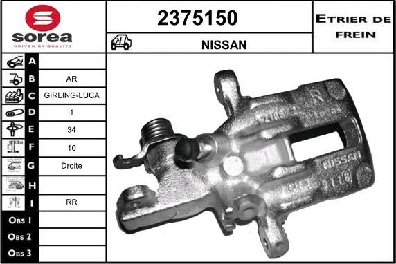 EAI 2375150 - Pinza freno autozon.pro