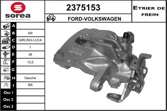 EAI 2375153 - Pinza freno autozon.pro