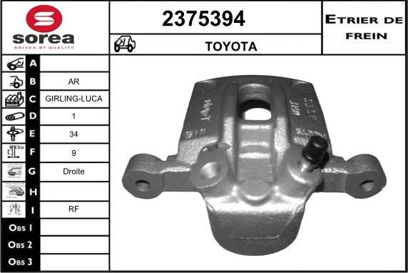 EAI 2375394 - Pinza freno autozon.pro