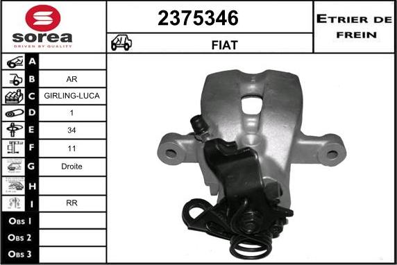 EAI 2375346 - Pinza freno autozon.pro