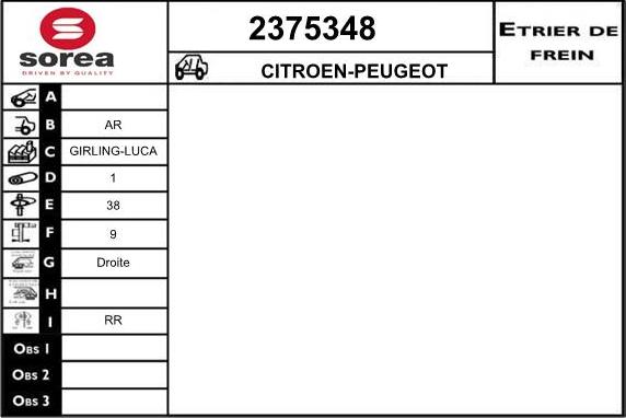 EAI 2375348 - Pinza freno autozon.pro