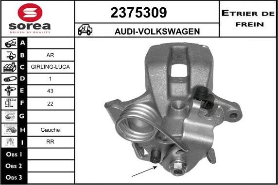 EAI 2375309 - Pinza freno autozon.pro