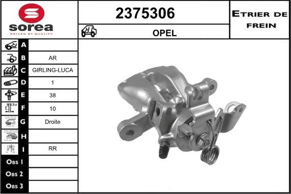 EAI 2375306 - Pinza freno autozon.pro