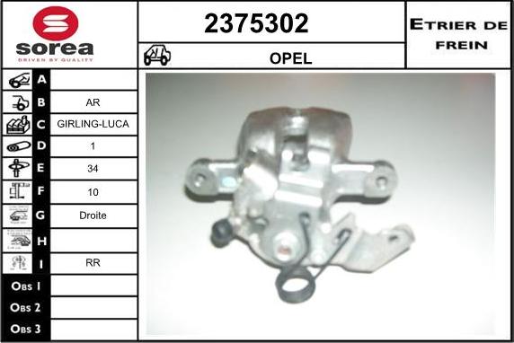 EAI 2375302 - Pinza freno autozon.pro