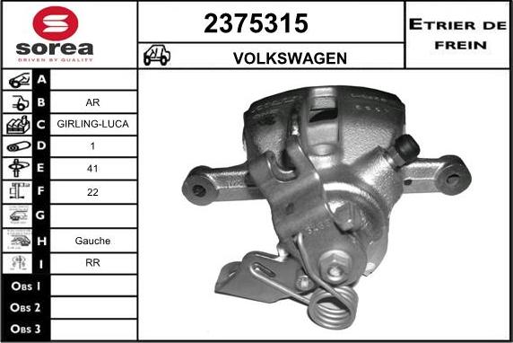 EAI 2375315 - Pinza freno autozon.pro