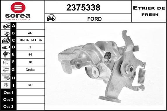 EAI 2375338 - Pinza freno autozon.pro