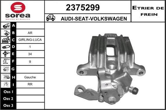 EAI 2375299 - Pinza freno autozon.pro