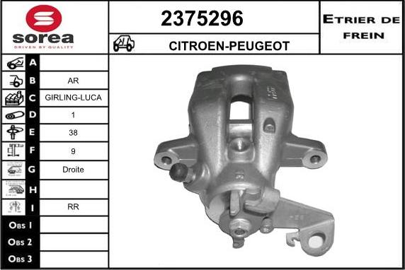 EAI 2375296 - Pinza freno autozon.pro