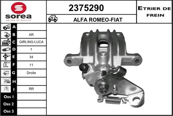 EAI 2375290 - Pinza freno autozon.pro