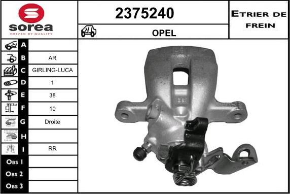 EAI 2375240 - Pinza freno autozon.pro