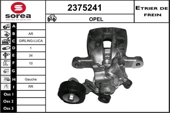 EAI 2375241 - Pinza freno autozon.pro