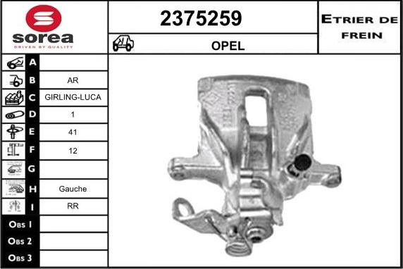 EAI 2375259 - Pinza freno autozon.pro